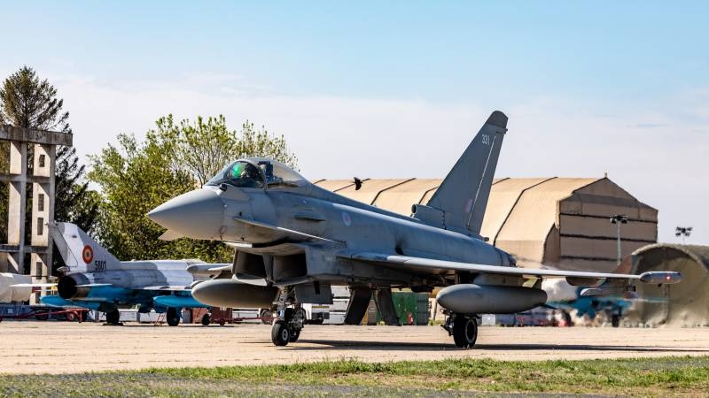 Eurofighter Typhoon fighters in Tranche version are decommissioned by the Royal Air Force of Great Britain 1