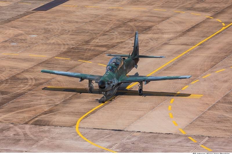 A-29A Super Tucano combat trainer crashes in Brazil