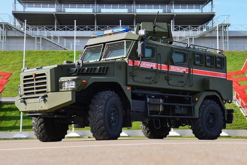 Armored vehicles «Patrol» strengthen the military police at Russian bases abroad