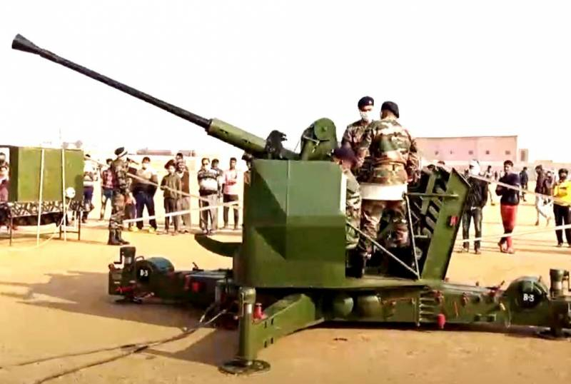 India places modernized anti-aircraft guns on the border with China