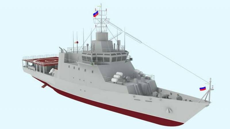 Training helicopter carrier of the project 14400 removed from the boathouse at the shipyard in the Nizhny Novgorod region