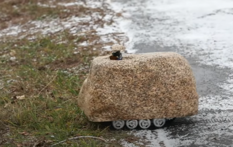 Новый наземный робот разведки, замаскированный под камень, разработан в Воронеже
