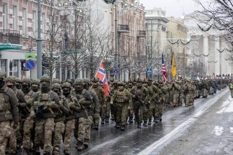 «Together with NATO partners»: images from the parade in honor of the anniversary of the formation of the Lithuanian army appeared