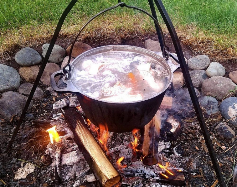 How to cook an ear on a fire