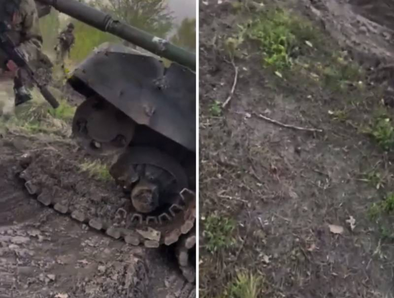 Подорвавшийся на мине танк Т-72Б3 выступил в роли «наживки» - украинский отряд попал в засаду на Донбассе