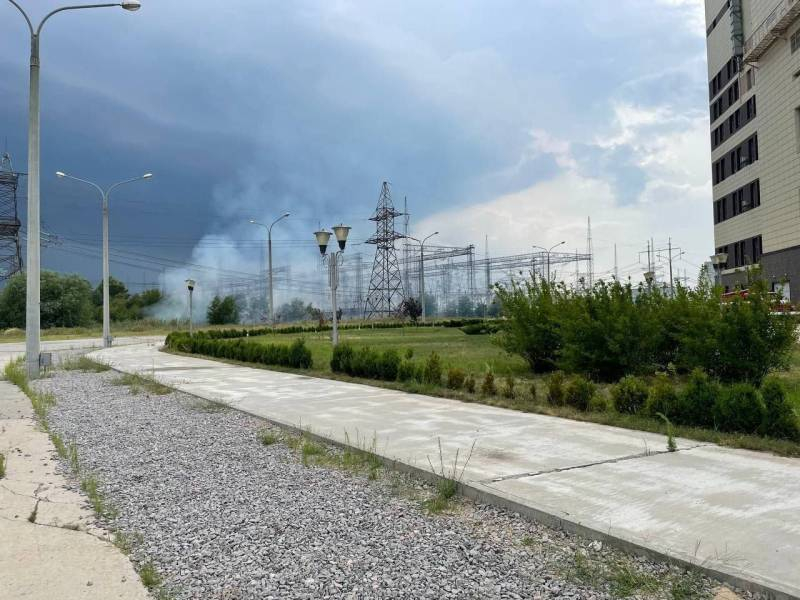 Armed forces of Ukraine struck at the Zaporozhye nuclear power plant from the MLRS «Hurricane»
