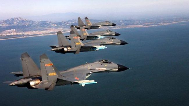 Chinese warplanes repeated massive overflight of Taiwan