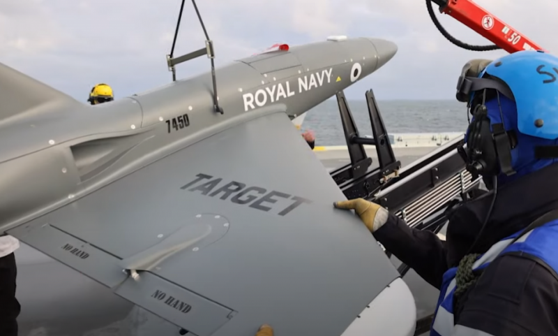 The British have worked out the launch of jet drones from the aircraft carrier HMS Prince of Wales