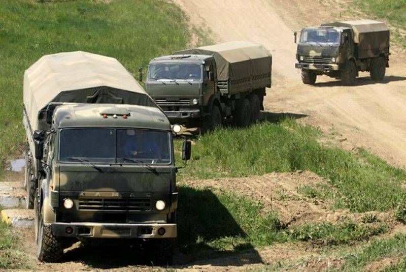 A military KamAZ exploded in the Kursk region